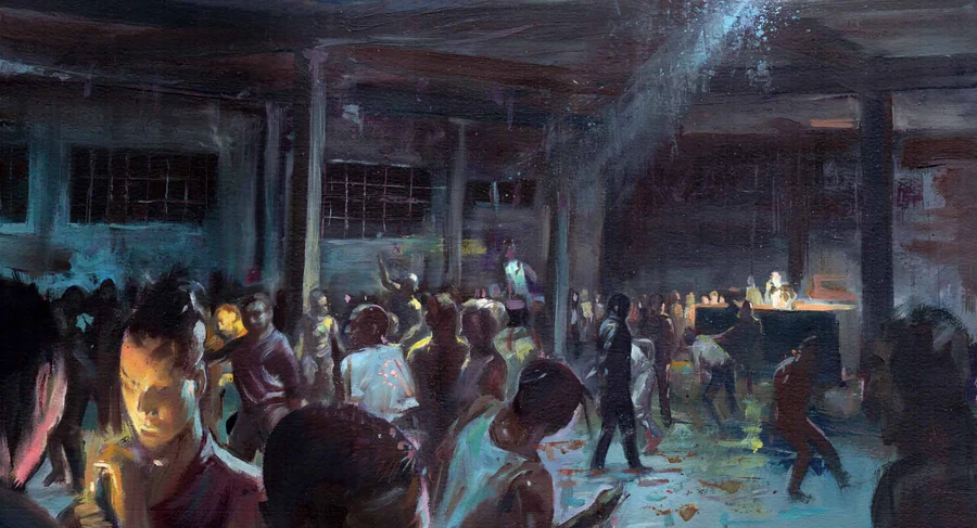 Selected painted narrative image